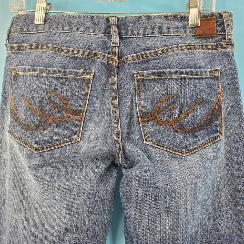 Express X2 Low Rise Eva Wide Leg Jeans 31 - Picture 12 of 16